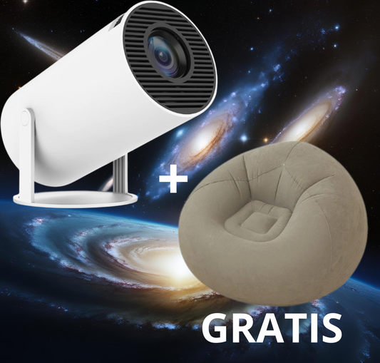 Proyector portátil Ultra HD + Sillón Inflable (GRATIS)