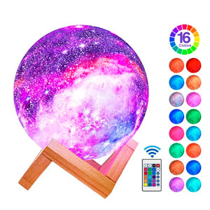 Lámpara lunar galaxia